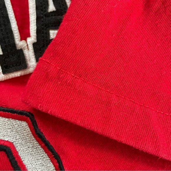 Ohio State University OSU YOUTH J America Red Applique Embroidered TShirt XXL - Picture 6 of 9